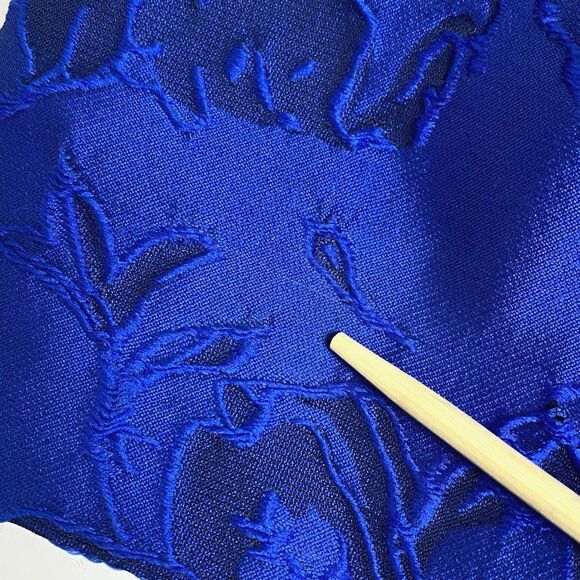 Alice + Olivia Esther Dress Womens 12 Multicolor Satin Floral Ruffle Hem Flaws - Picture 14 of 16